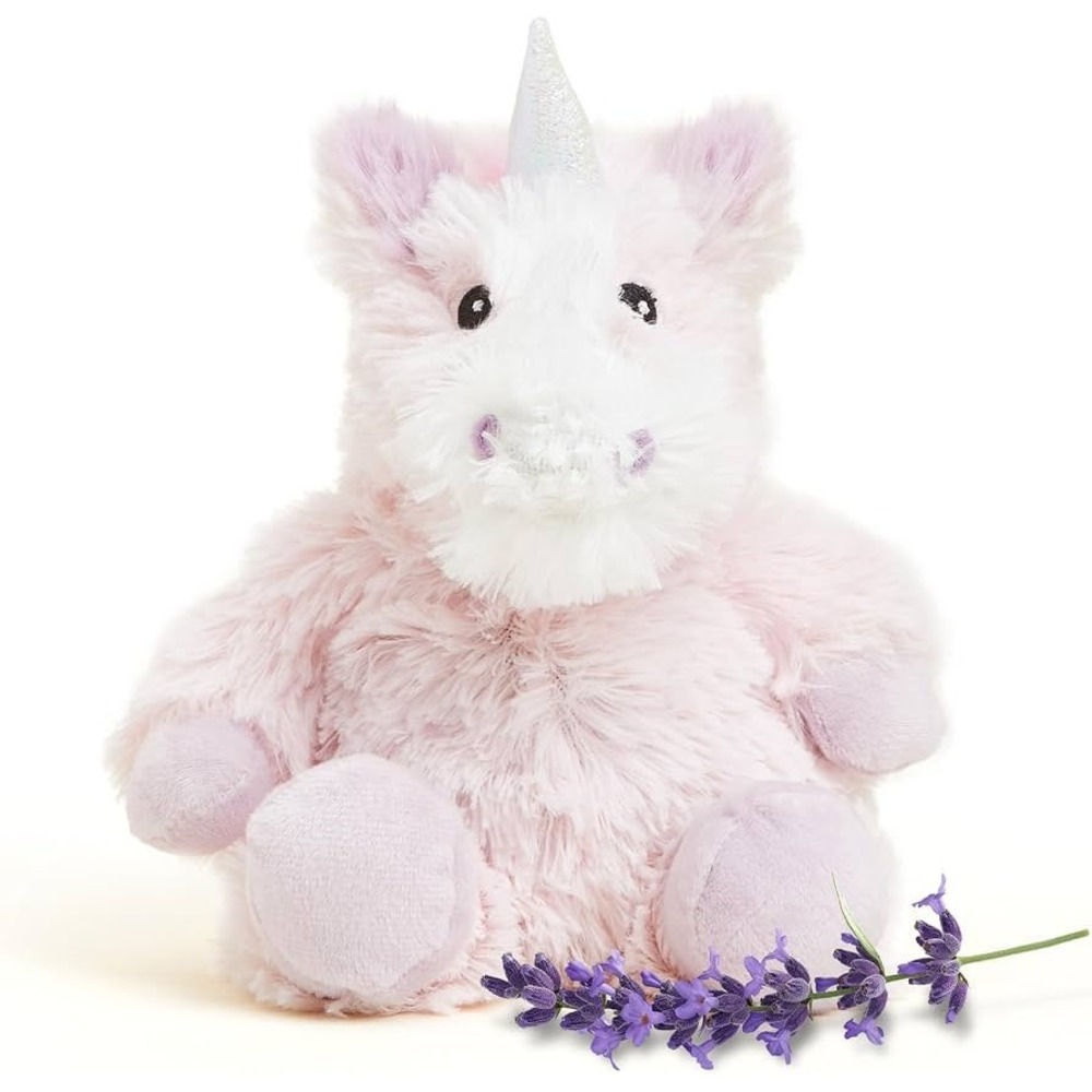 Warmies Unicorn Plush Kids 10" Pink Marshmallow Microwaveable Lavender Scented